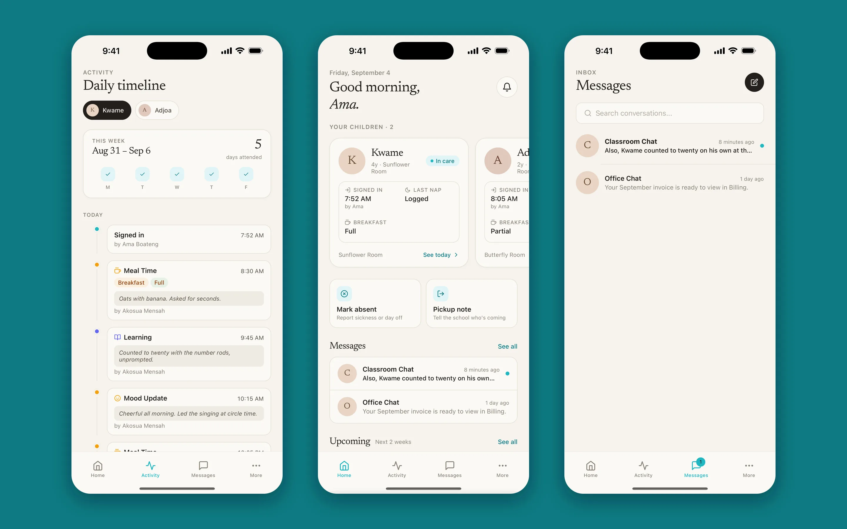 LiddleCare Parents Portal — website